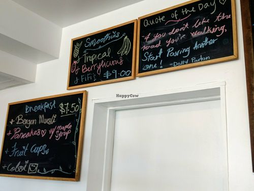 Smoothies and desserts at The Propolis Cafe in Suva