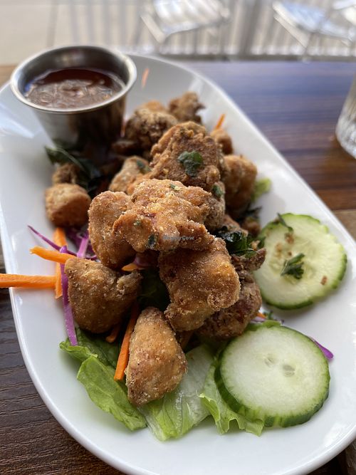 Popcorn Chicken #Veganuary at Alice & Friends' Vegan Kitchen in Chicago