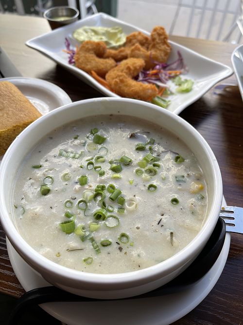 Corn Chowder  #Veganuary at Alice & Friends' Vegan Kitchen in Chicago