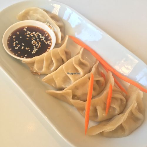 steamed dumplings- these were only ok. the skin was very thick and chewy and there could have been more filling at Alice & Friends' Vegan Kitchen in Chicago