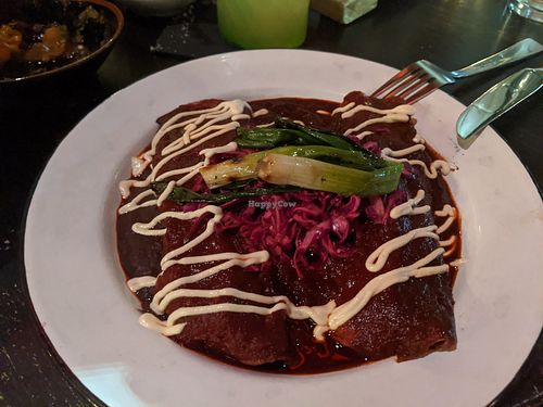 Vegan Enchilada at Cultura in Carmel-by-the-sea