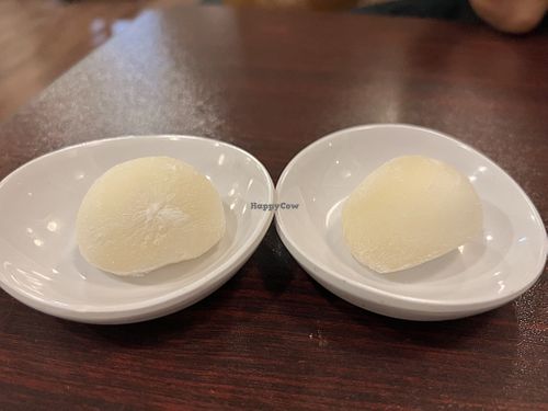 Bean cakes!  #Veganuary at Amitabul in Chicago