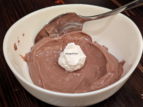 Vegan mousse at Kindred in New Orleans