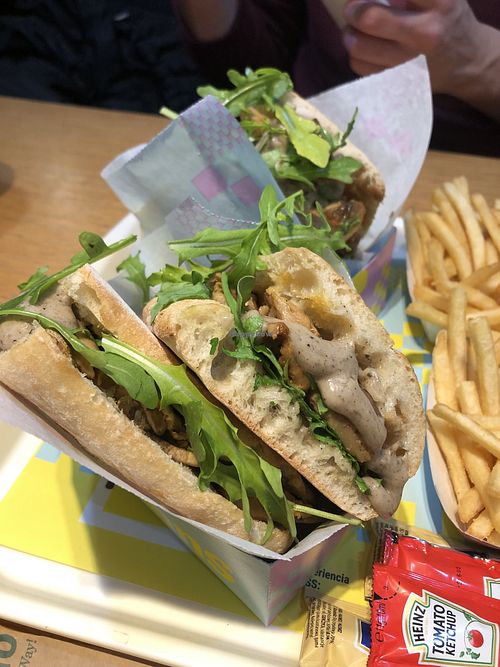 Bocata Heura trufado  at Pans & Company in Salamanca