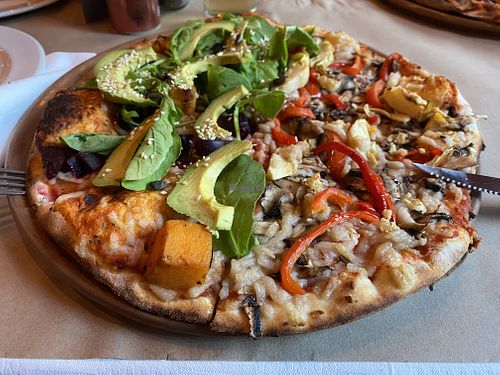 Half zucca half fuccino pizza  at Col'Cacchio Pizzeria - Foreshore in Cape Town