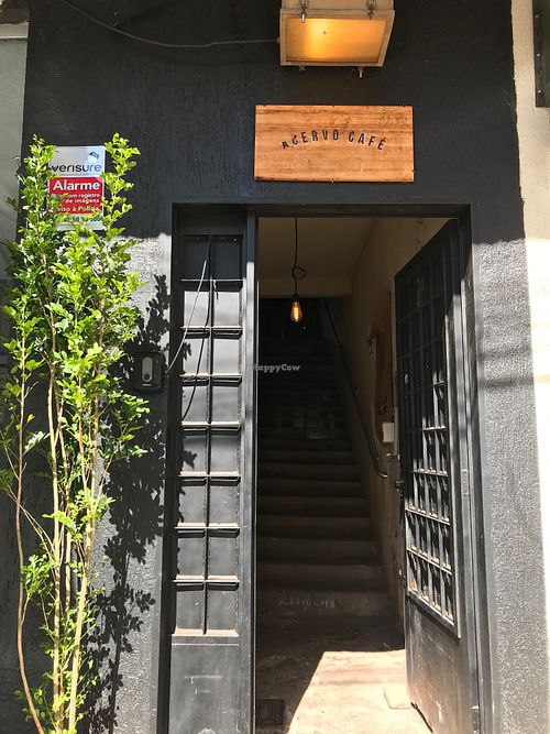 Entrance at Acervo Café in Brasilia