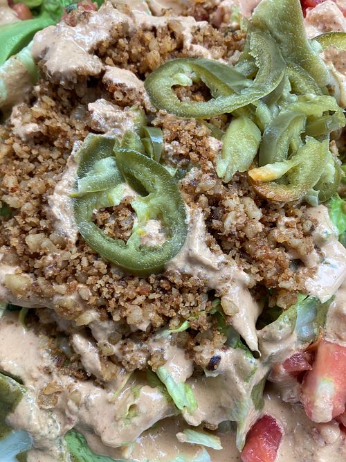 Taco salad  at Gangster Vegan in Riverdale Park