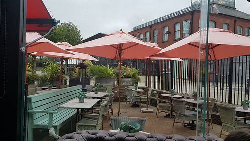 Outside seating at Bill's - Cardiff Bay in Cardiff