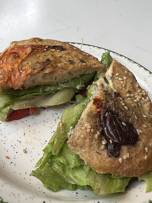 Vegan sandwich  at The Alternative Baker in Rosendale