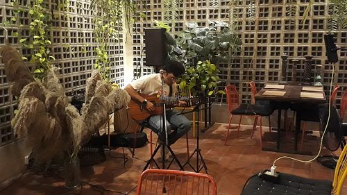 Live music at Downtown - Vegan Garden Restaurant in Chiang Mai