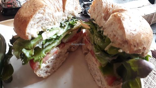 Bagel sandwich at Downtown - Vegan Garden Restaurant in Chiang Mai