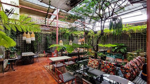 Garden Dining Room at Downtown - Vegan Garden Restaurant in Chiang Mai
