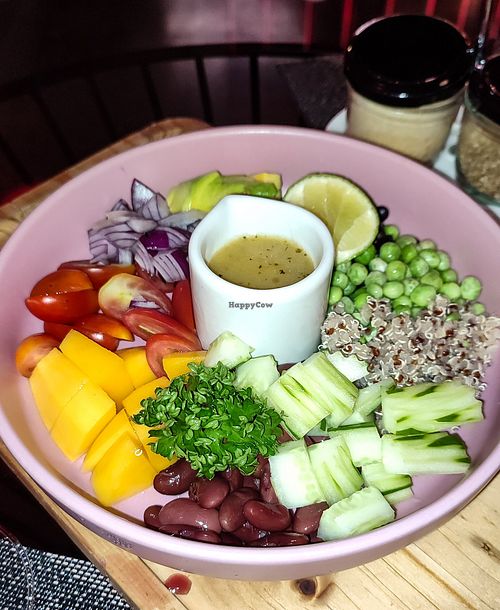 Rainbow Salad Bowl at Downtown - Vegan Garden Restaurant in Chiang Mai