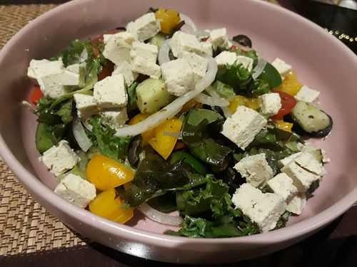 Greek salad at Downtown - Vegan Garden Restaurant in Chiang Mai