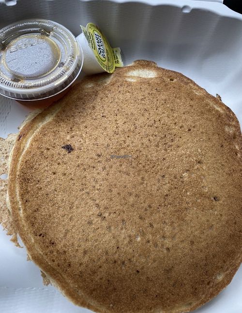 Fluffy yummy panqueque  at The Chicago Diner - Lakeview in Chicago