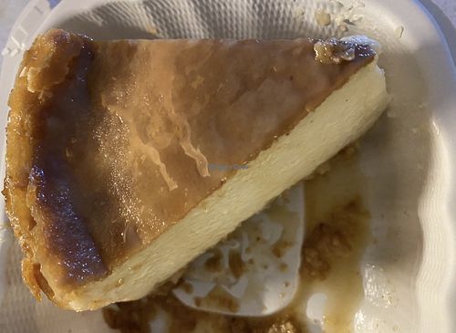 Salted caramel cheesecake   at The Chicago Diner - Lakeview in Chicago