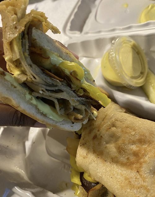 Cuban with bacon added  at The Chicago Diner - Lakeview in Chicago