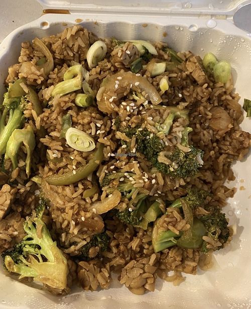 Thai Basil Fried Rice was good  at The Chicago Diner - Lakeview in Chicago