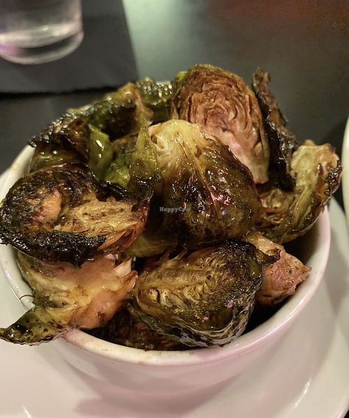 Brussels sprouts were good  at The Chicago Diner - Lakeview in Chicago