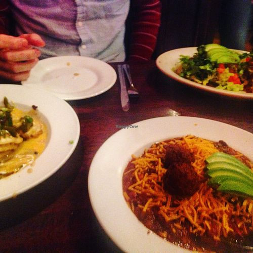 jalapeño fritters were amazing! at The Chicago Diner - Lakeview in Chicago