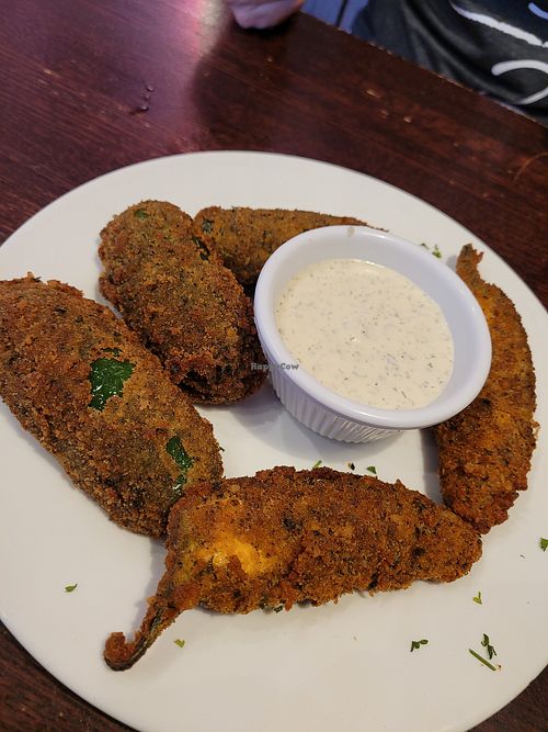 Jalapeno poppers at The Chicago Diner - Lakeview in Chicago