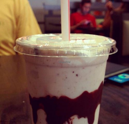 chocolate chip cookie dough shake at The Chicago Diner - Lakeview in Chicago