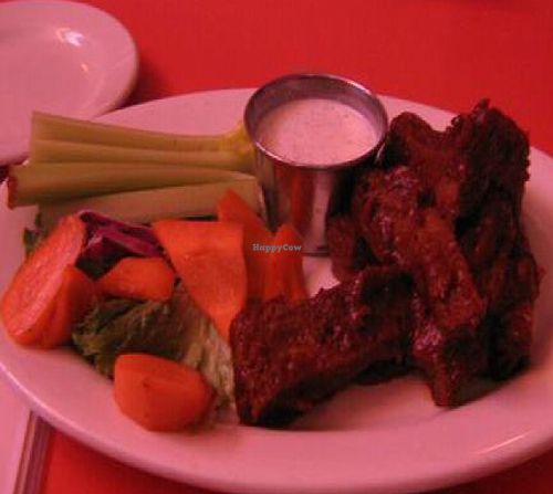 Hot wings! at The Chicago Diner - Lakeview in Chicago