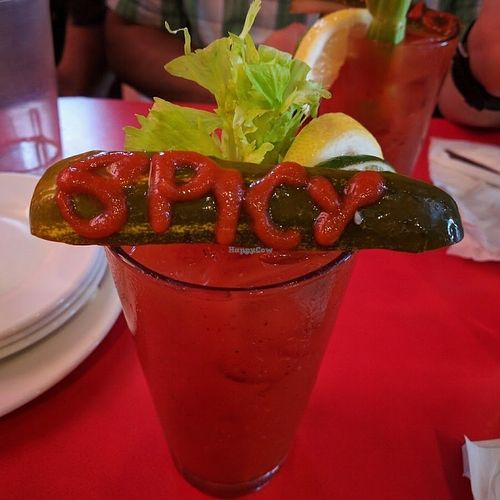Vegan Bloody Mary at The Chicago Diner - Lakeview in Chicago
