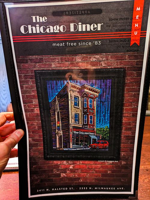 Menu page at The Chicago Diner - Lakeview at The Chicago Diner - Lakeview in Chicago