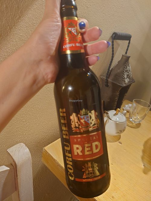 Corfu Beer at Bizou Cafe in Corfu