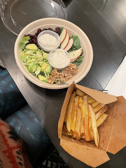 farmer kale and cheez fries   at Vegan-ish in Philadelphia