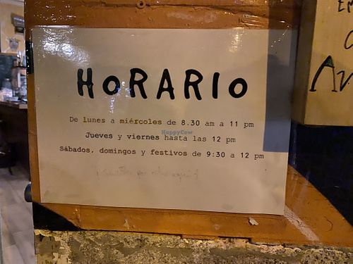 Horario  at La Libre in Madrid