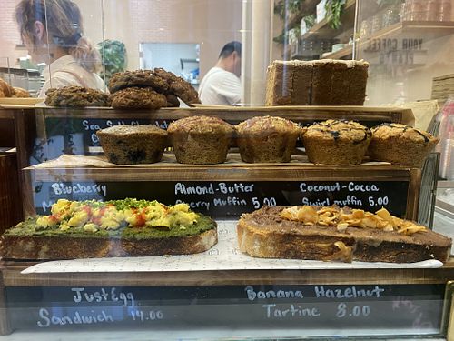 Pastry display   at Coffee And Plants in Pasadena