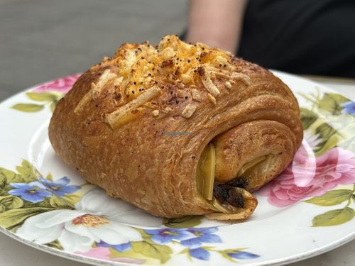 Mushroom Provolone Croissant   at Coffee And Plants in Pasadena