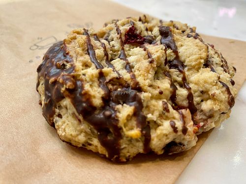 Strawberry chocolate scone at Coffee And Plants in Pasadena