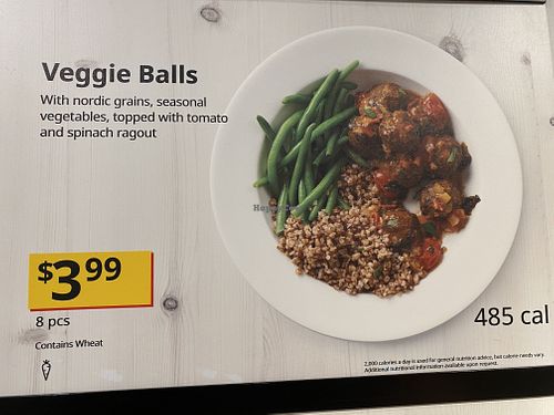 Veggie balls  at IKEA in Tampa