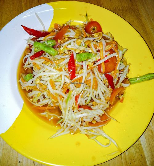 SomTam (Spicy Papaya Salad) at Guwan Im in Udon Thani