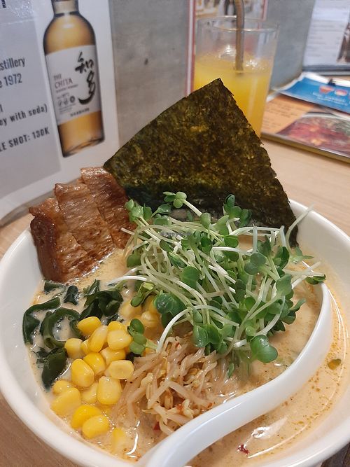 Miso ramen at Vege-ro in Hanoi