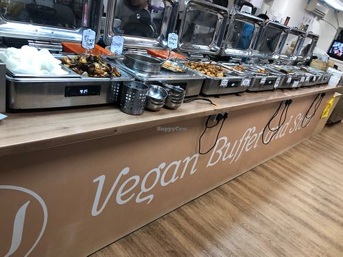The newish decor at Su Vegan Buffet in West London
