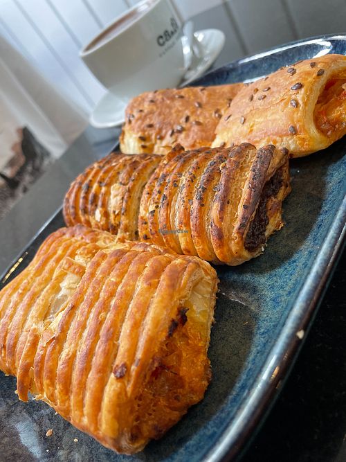 Tuna, veggies and meat pastries. at Ca.fé Coffee House in Lisbon