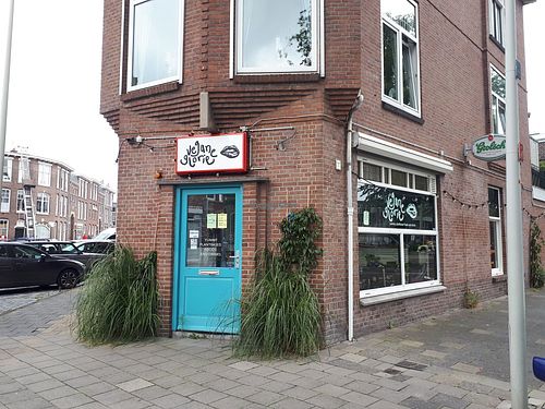 Outside at Vegane Glorie in The Hague