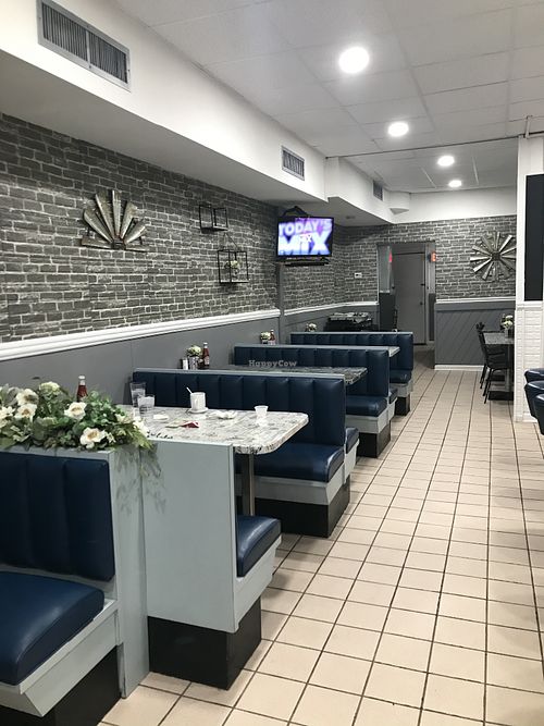 Very cute interior and homey atmosphere! at Across Broadway Cafe in Hewlett