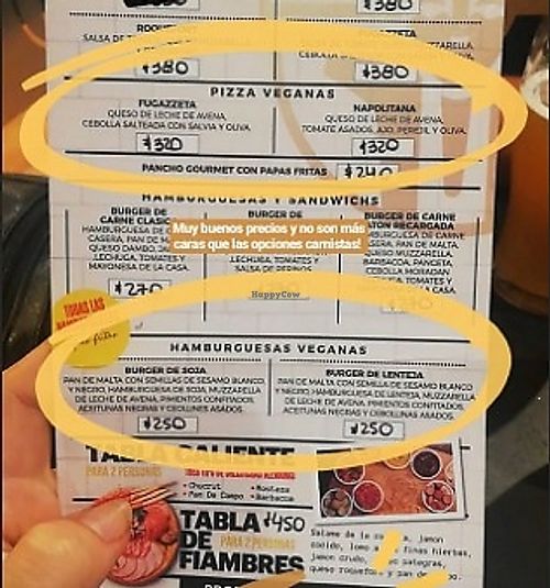 Opciones veganas at Aton Beer in Villa Carlos Paz