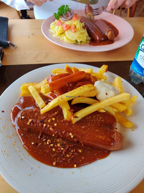 Vegan currywurst at Grill Hölle in Lippstadt
