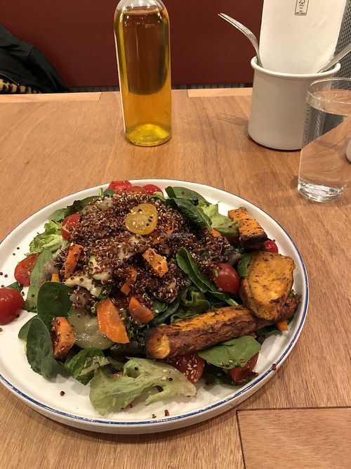 Quinoa salad 🥗  at Flax & Kale in Madrid
