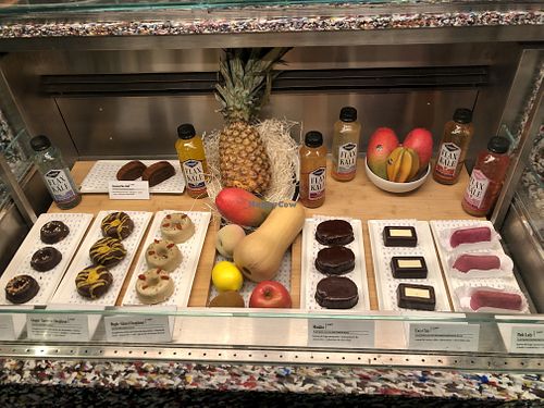 Dessert options  at Flax & Kale in Madrid