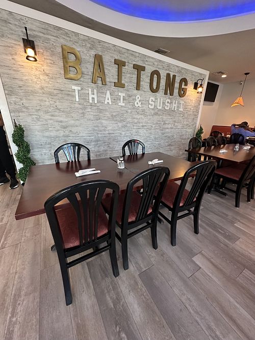 Seating  at Baitong Thai & Sushi in St Augustine