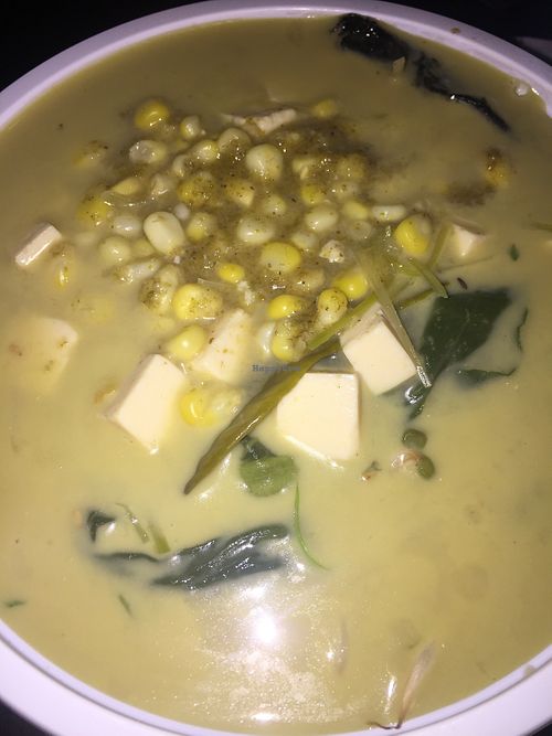 Vegan coconut green curry ramen  at Jin Ramen - West Harlem in New York City