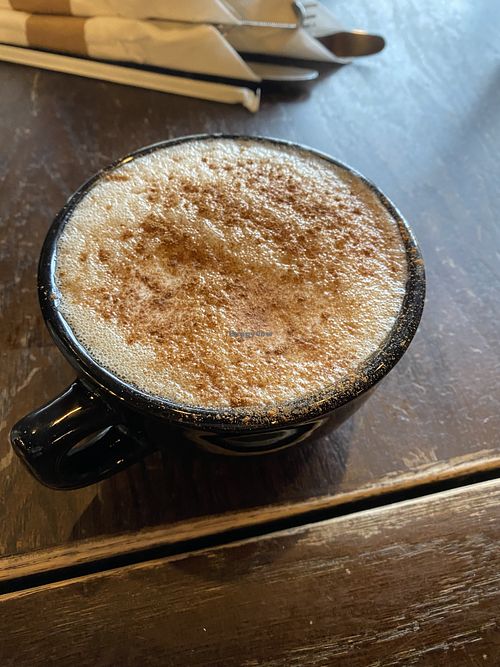 Chai latte with almond milk    at Toast Coffeehouse in Patchogue