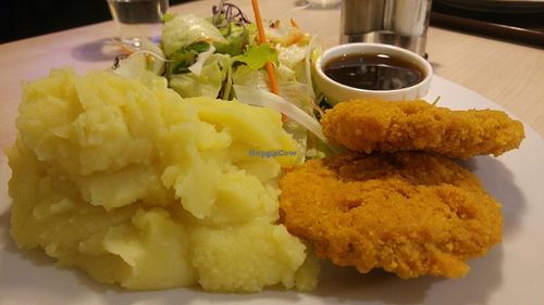 Vegan schnitzel  at Loving Hut - Na Porici in Prague